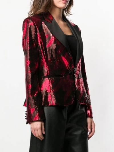 REDEMPTION SEQUIN BLAZER - 红色