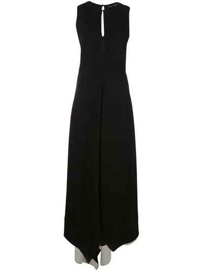 Shop Proenza Schouler Sleeveless Textured Crepe Dress In Black
