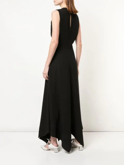 Shop Proenza Schouler Sleeveless Textured Crepe Dress In Black