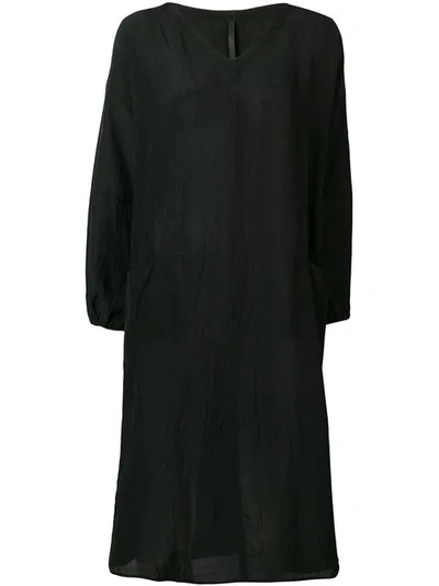 Shop Sara Lanzi Midi T-shirt Dress In Black