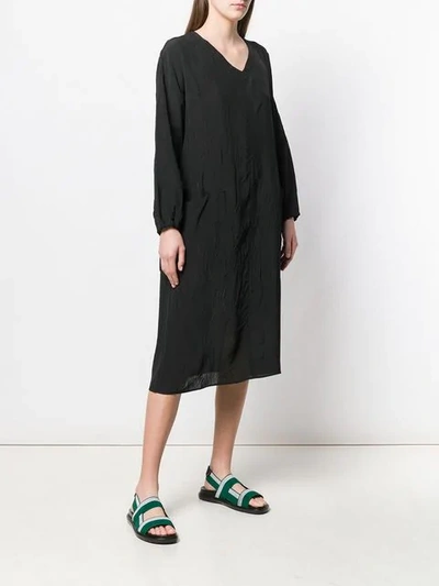 Shop Sara Lanzi Midi T-shirt Dress In Black