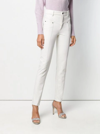 Shop Isabel Marant Tapered-jeans - Weiss In White