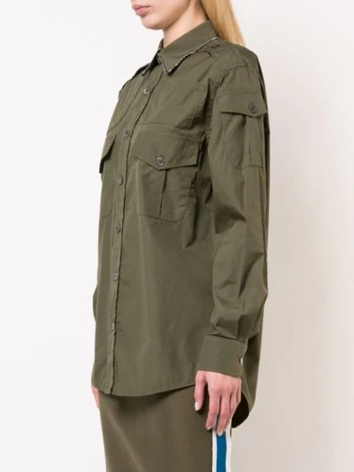 Shop N°21 Military Shirt In Green