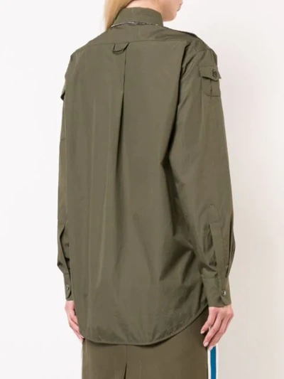 Shop N°21 Military Shirt In Green