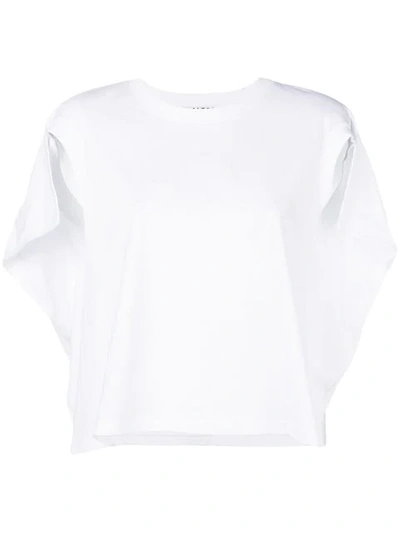 Shop Aalto Capelet T-shirt In 131 White