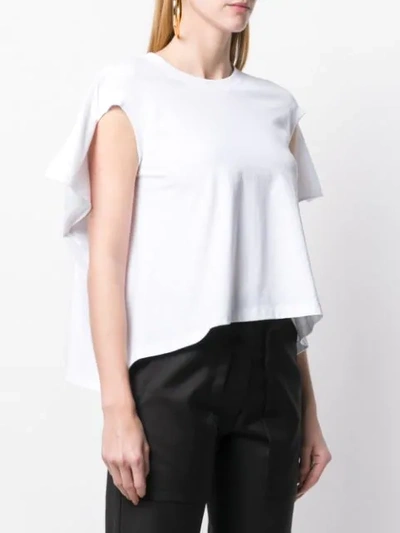 Shop Aalto Capelet T-shirt In 131 White