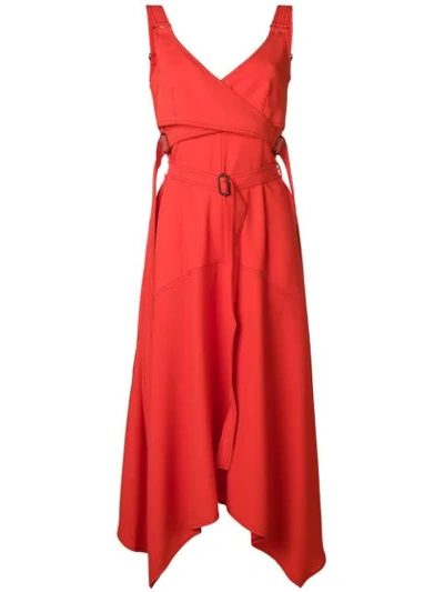 Shop Sportmax Belted Dress - Red