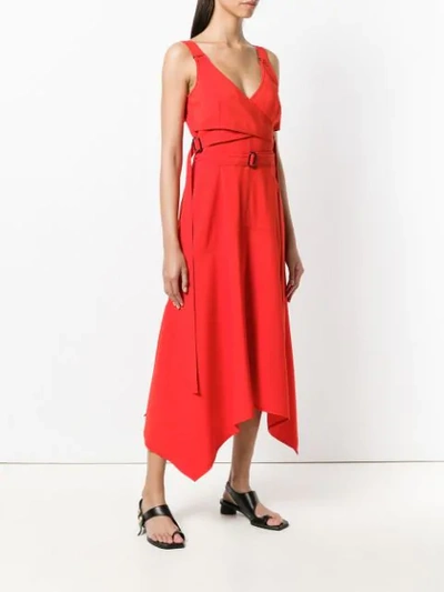 Shop Sportmax Belted Dress - Red