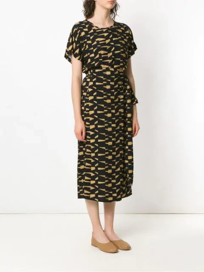 Shop Andrea Marques Printed Dress In Black