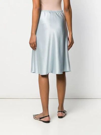 Shop Alexa Chung Plain Fitted Skirt - Blue