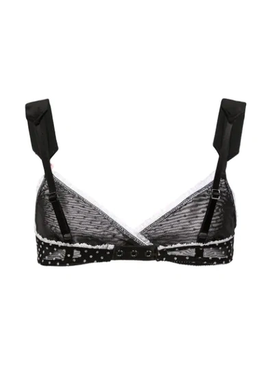 Shop Morgan Lane Louise Bra In Black ,white