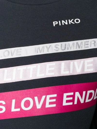 PINKO ENDLESS LOVE SWEATSHIRT - 蓝色
