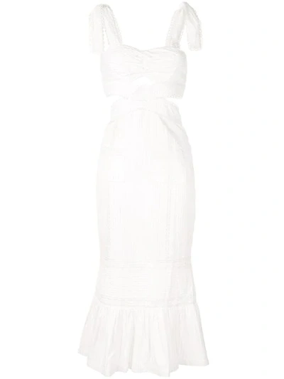 Shop Alice Mccall 'a Foreign Affair' Midi Dress In White