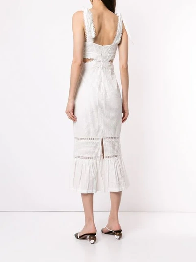 Shop Alice Mccall 'a Foreign Affair' Midi Dress In White