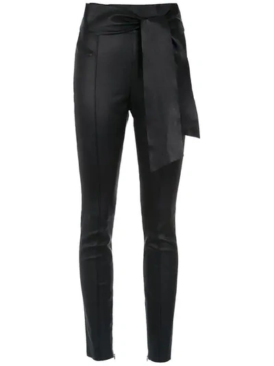 Shop Nk Skinny Leather Trousers In Black