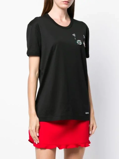 Shop Dolce & Gabbana Domenico And Stefano Embroidered T-shirt In Black