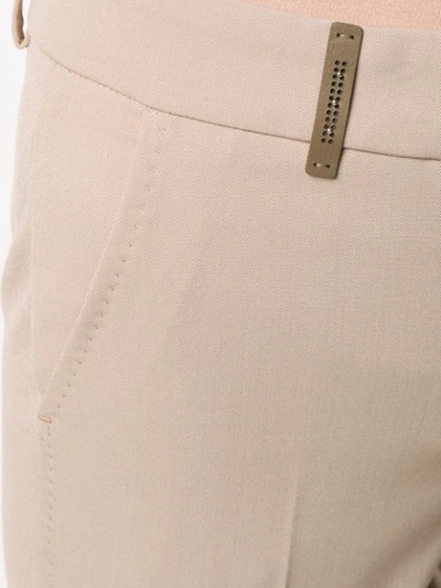 Shop Peserico Slim-fit Trousers In Neutrals