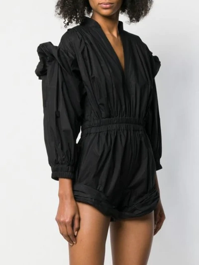 Shop Philosophy Di Lorenzo Serafini Geraffter Playsuit - Schwarz In Black