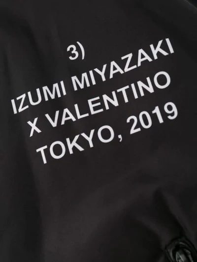 Shop Valentino Izumi Miyazaki Print Bomber Jacket In Black