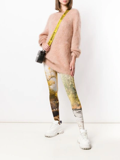 Shop R13 Woodland Print Leggings In White