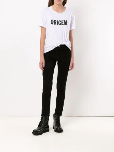 Shop Uma Raquel Davidowicz Origem T-shirt In White