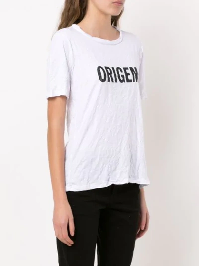 Shop Uma Raquel Davidowicz Origem T-shirt In White