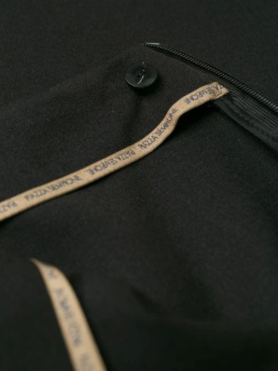 Shop Piazza Sempione Regular Tailored Trousers In Black