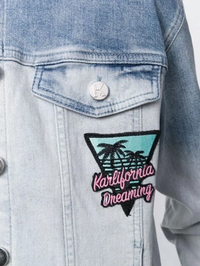 Karl Lagerfeld 'karlifornia' Jeansjacke In Blue | ModeSens