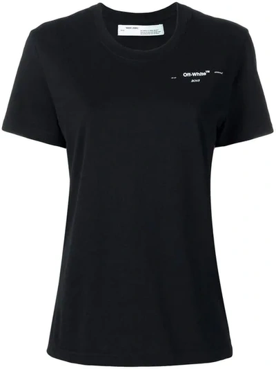 Shop Off-white Logo Print T-shirt In Black