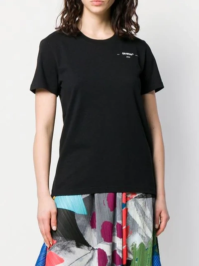 Shop Off-white Logo Print T-shirt In Black