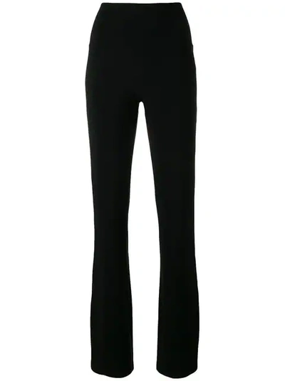 Shop Norma Kamali Boot Trousers In Black