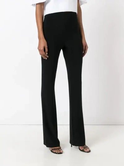 Shop Norma Kamali Boot Trousers In Black