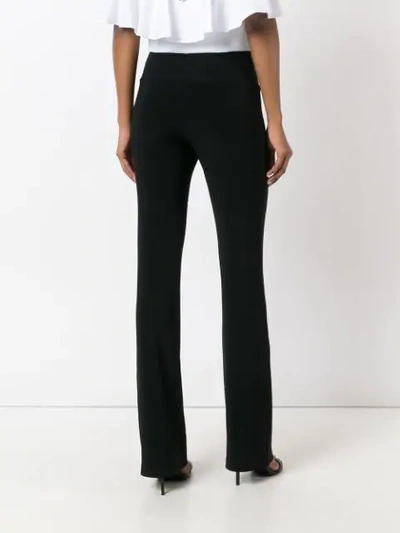 Shop Norma Kamali Boot Trousers In Black