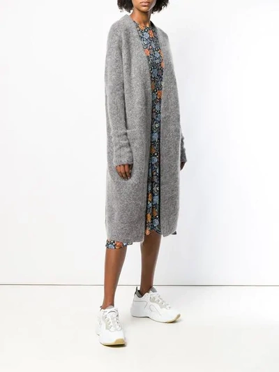 Shop Acne Studios Raya Kimono Sleeve Cardigan In Grey