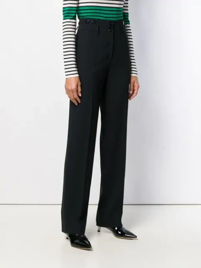 Shop N°21 Marine Button Trousers In Black