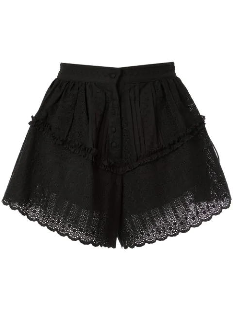 Sir. CeliÉ Ruffle Shorts In Black | ModeSens