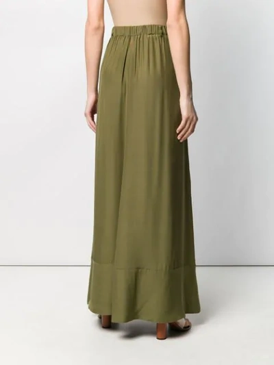 Shop A.f.vandevorst Full Pleated Skirt - Green