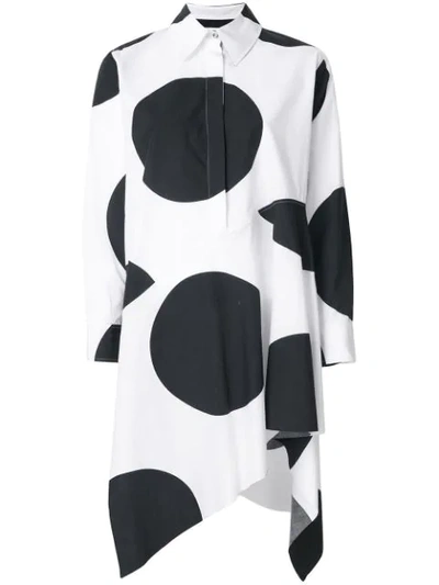 Shop Marques' Almeida Dot Print Shirt In White