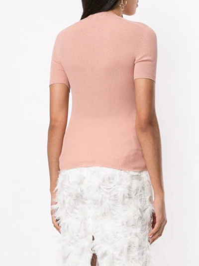 Shop Rochas Gerippter Pullover - Rosa In Pink