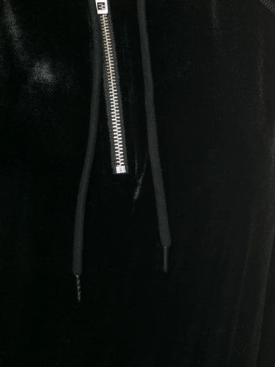Shop Rag & Bone Front Zipped Hoodie In Black