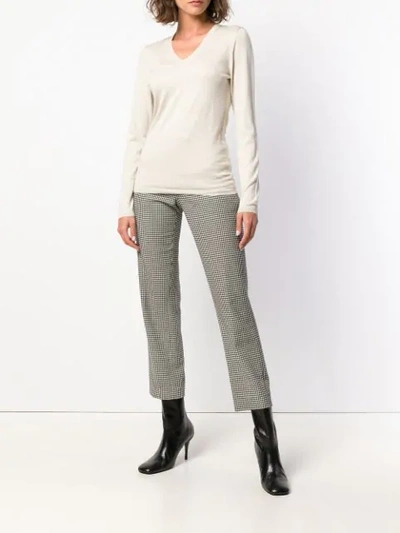 Shop Snobby Sheep Fine Knit Sweater In Neutrals