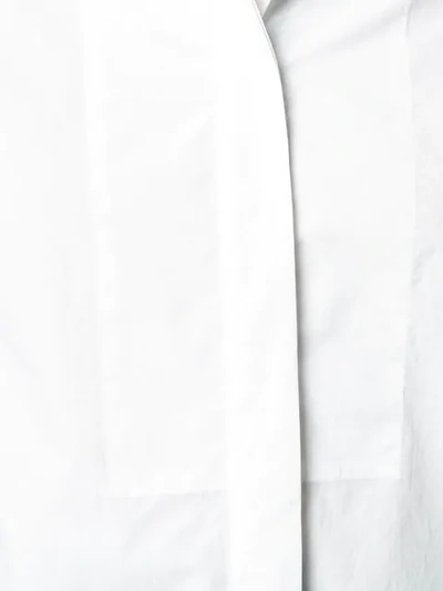 Shop Odeeh Formal Mandarin Collar Shirt In 010 White