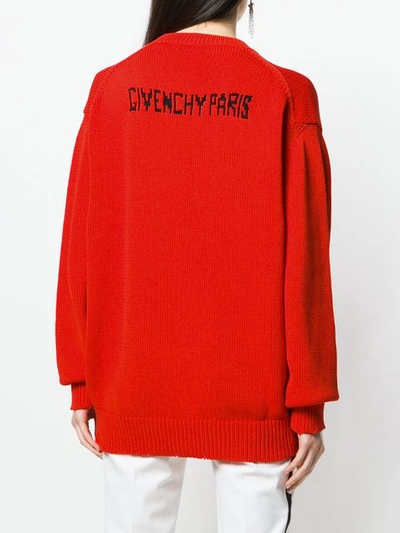 Shop Givenchy 4g Logo Sweater In Red