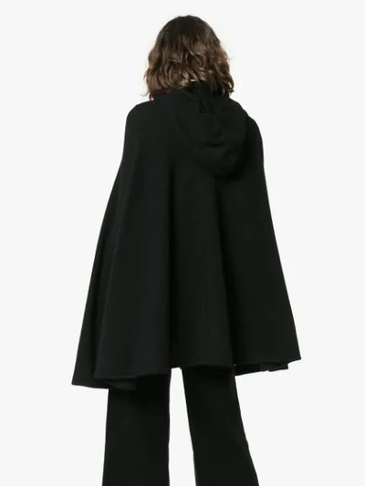 Shop Le Kasha 'madison' Cape - Schwarz In Black