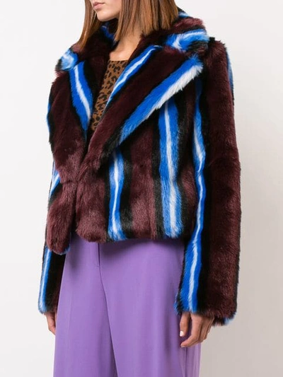 Shop Diane Von Furstenberg Faux Fur Coat In Pink