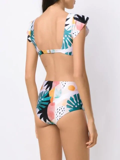 Shop Brigitte Printed Bikini Set In Multicolour
