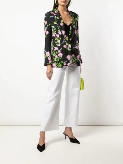 Shop Cynthia Rowley Bourbon Rose Blazer In Black