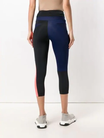 panelled capri leggings