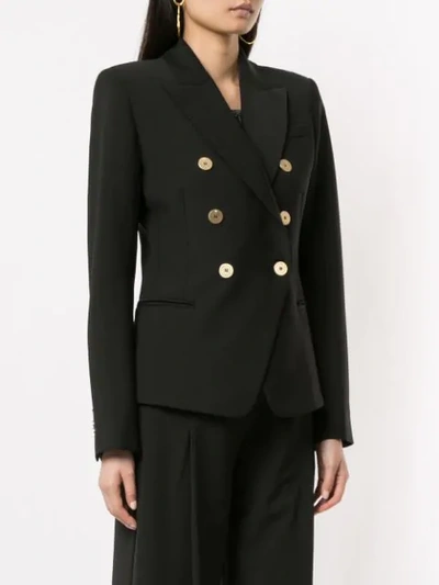 Shop Camilla And Marc Double Breasted Blazer In Black