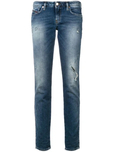 Shop Diesel Gracey-e Jeans In Blue